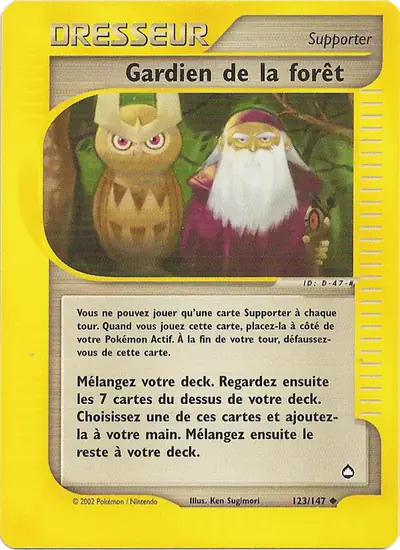 Image de la carte Pokemon Gardien de la forêt 123/147
