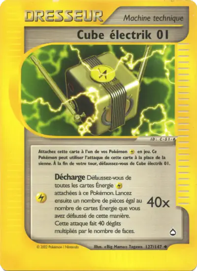 Image de la carte Pokemon Cube électrik 01 127/147