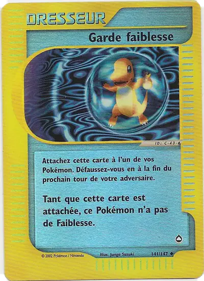 Image de la carte Pokemon Garde faiblesse 141/147