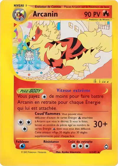 Image de la carte Pokemon Arcanin 2/147