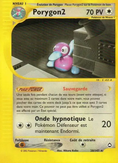 Image de la carte Pokemon Porygon2 28/147