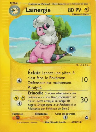 Image de la carte Pokemon Lainergie 47/147
