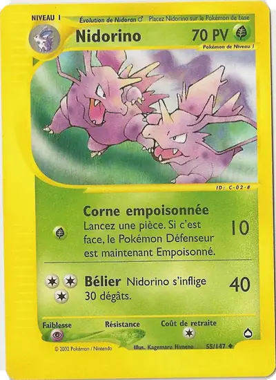 Image de la carte Pokemon Nidorino 55/147