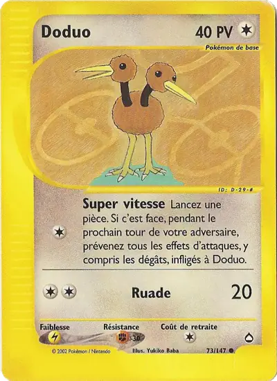 Image de la carte Pokemon Doduo 73/147