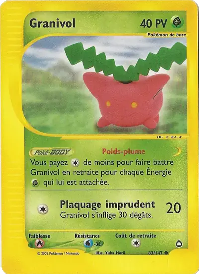Image de la carte Pokemon Granivol 83/147