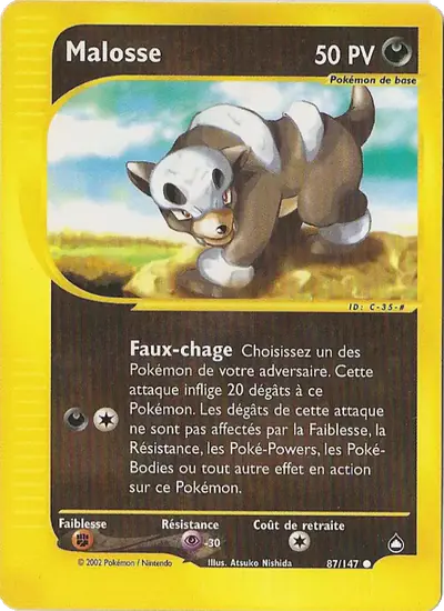 Image de la carte Pokemon Malosse 87/147