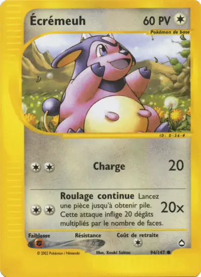 Image de la carte Pokemon Écrémeuh 94/147