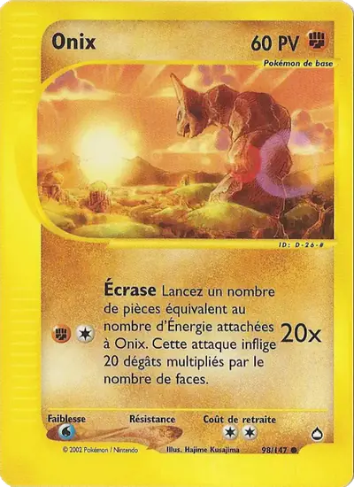 Image de la carte Pokemon Onix 98/147