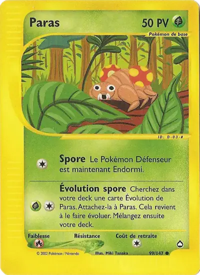 Image de la carte Pokemon Paras 99/147