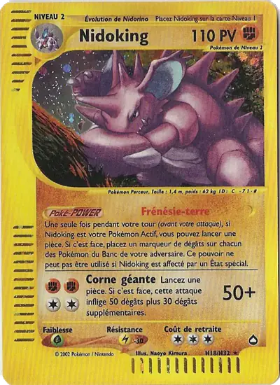 Image de la carte Pokemon Nidoking H18/147