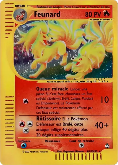 Image de la carte Pokemon Feunard H19/147