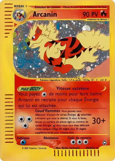 Image de la carte Pokemon Arcanin H2/147