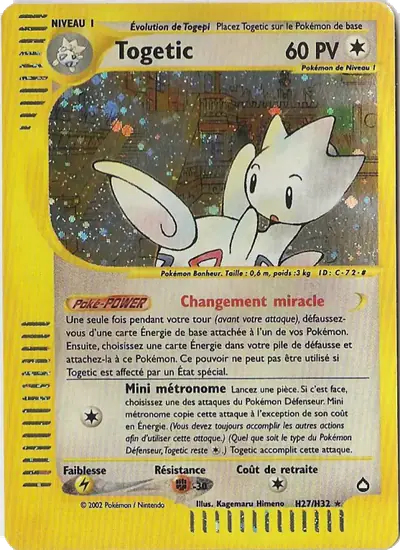 Image de la carte Pokemon Togetic H27/147