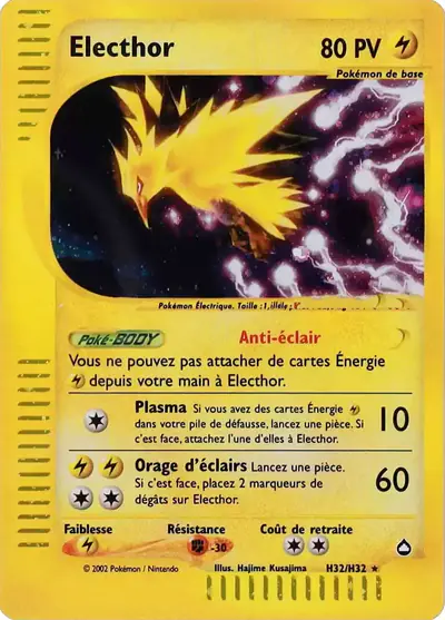 Image de la carte Pokemon Électhor H32/147