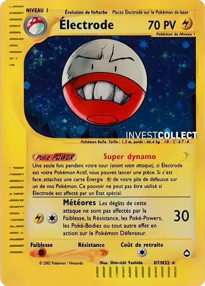 Image de la carte Pokemon Électrode H7/147