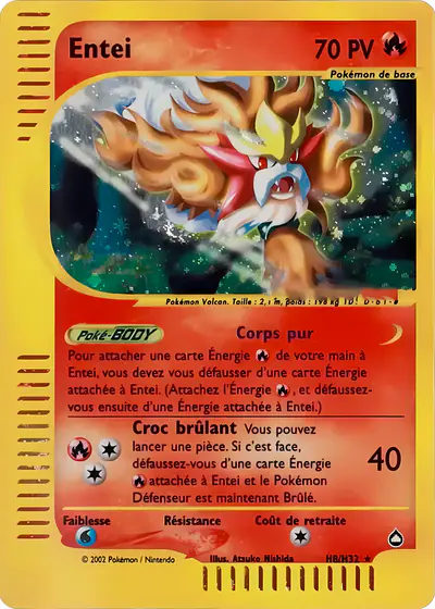 Image de la carte Pokemon Entei H8/147