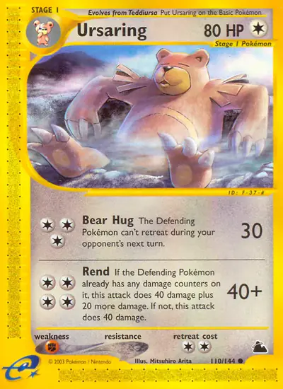 Image de la carte Pokemon Ursaring 110/182