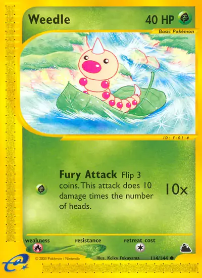 Image de la carte Pokemon Weedle 114/182