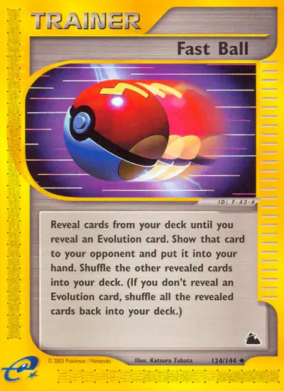 Image de la carte Pokemon Fast Ball 124/182