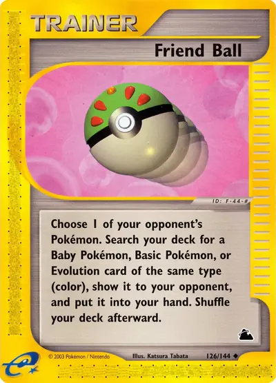 Carte Pokémon Friend Ball 126/182 — Skyridge