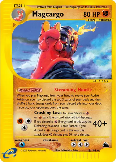 Carte Pokémon Magcargo 18/182 — Skyridge
