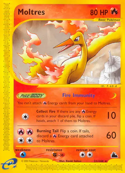 Image de la carte Pokemon Moltres 21/182