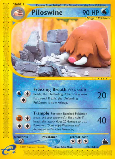 Image de la carte Pokemon Piloswine 24/182