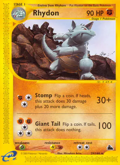 Image de la carte Pokemon Rhinoféros 29/182