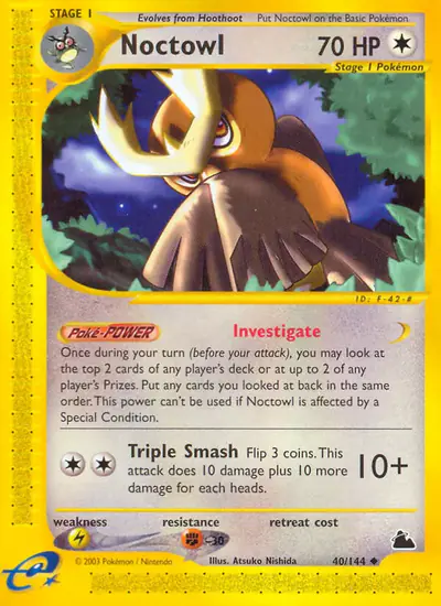 Image de la carte Pokemon Noctowl 40/182