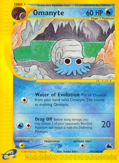 Image de la carte Pokemon Omanyte 41/182
