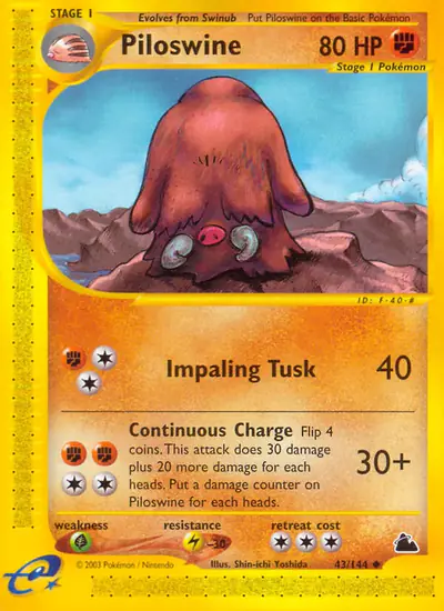 Image de la carte Pokemon Piloswine 43/182