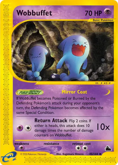 Carte Pokémon Wobbuffet 45/182 — Skyridge