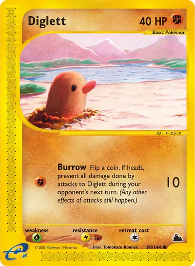 Carte Pokémon Diglett 50/182 — Skyridge