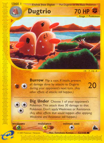 Image de la carte Pokemon Dugtrio 52/182