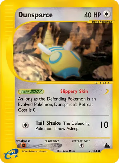 Carte Pokémon Dunsparce 53/182 — Skyridge