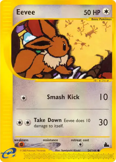 Carte Pokémon Eevee 54/182 — Skyridge