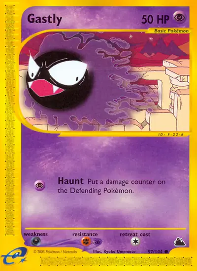 Image de la carte Pokemon Gastly 57/182