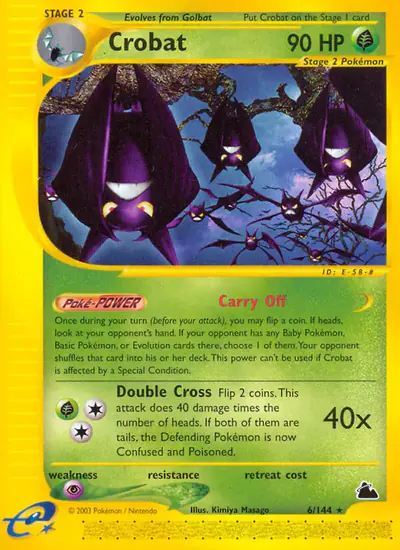 Image de la carte Pokemon Crobat 6/182