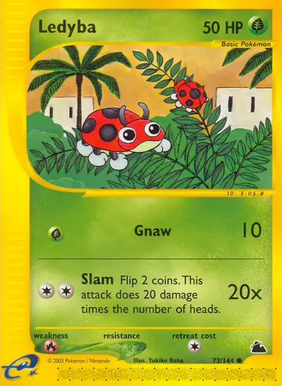 Carte Pokémon Ledyba 73/182 — Skyridge