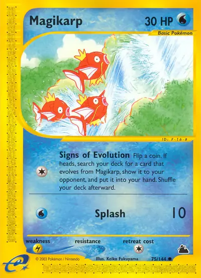 Carte Pokémon Magikarp 75/182 — Skyridge