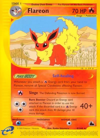 Image de la carte Pokemon Flareon 8/182