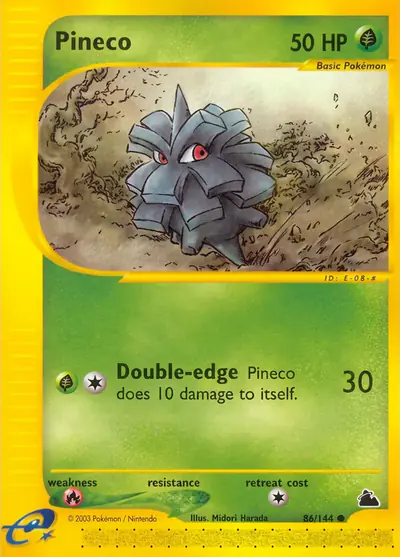 Carte Pokémon Pineco 86/182 — Skyridge