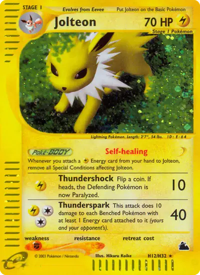Image de la carte Pokemon Jolteon H12/182