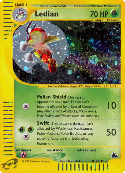 Image de la carte Pokemon Ledian H14/182