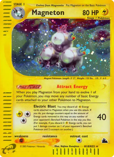 Image de la carte Pokemon Magnéton H18/182