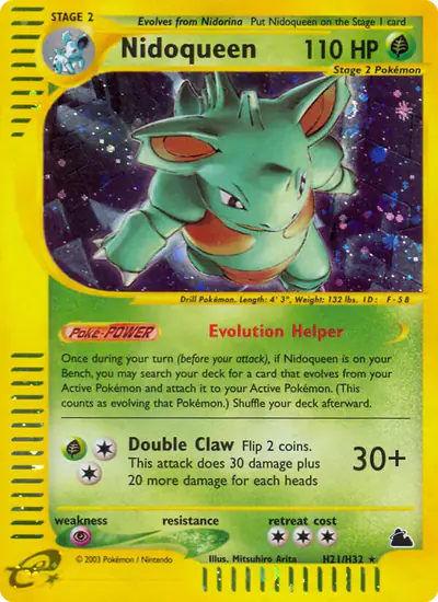 Image de la carte Pokemon Nidoqueen H21/182