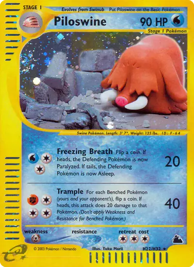Image de la carte Pokemon Piloswine H22/182