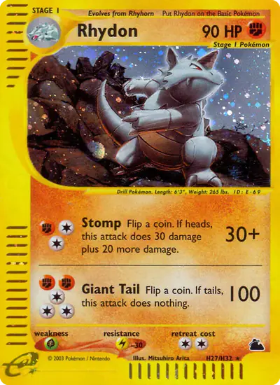 Image de la carte Pokemon Rhydon H27/182