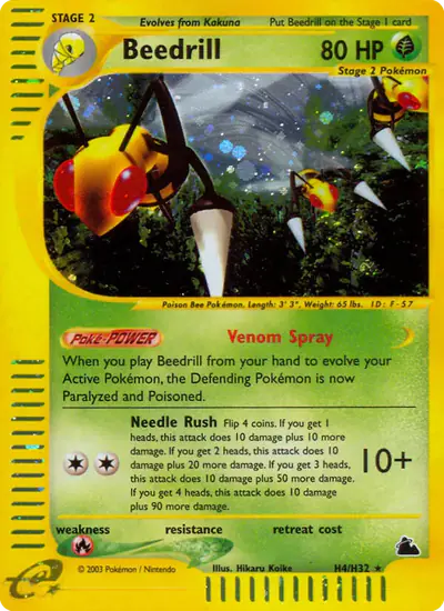 Image de la carte Pokemon Beedrill H4/182