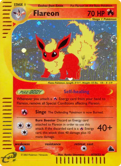 Image de la carte Pokemon Flareon H7/182